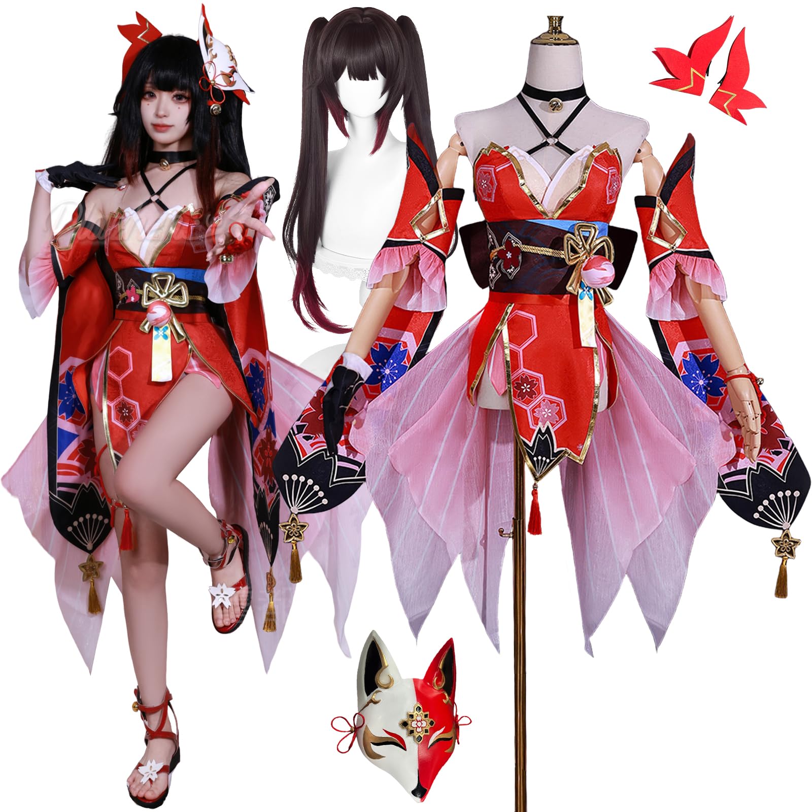 Amazon.co.jp: [Plazhen] 崩壊:スターレイル 花火 コスプレ衣装 はなび